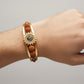 Gold plated rudraksha bracelet