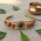 Gold plated rudraksha bracelet