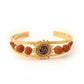 Gold plated rudraksha bracelet